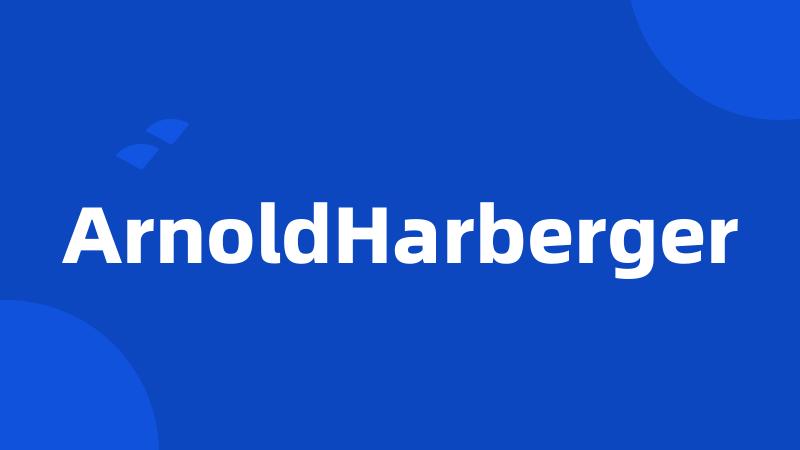 ArnoldHarberger