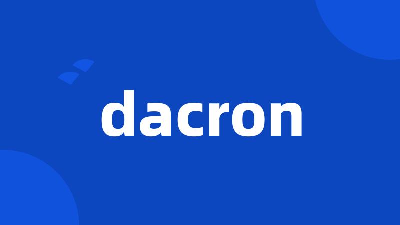 dacron