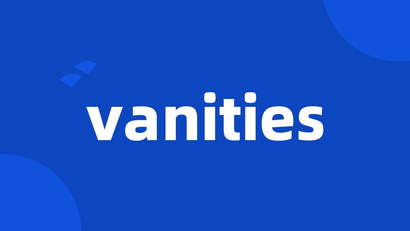 vanities