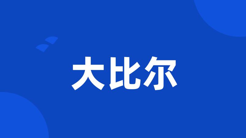 大比尔