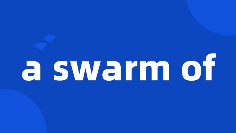 a swarm of