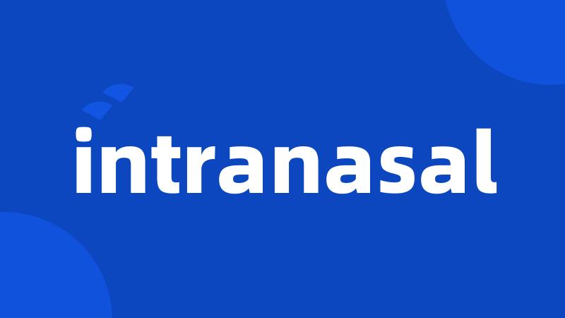 intranasal