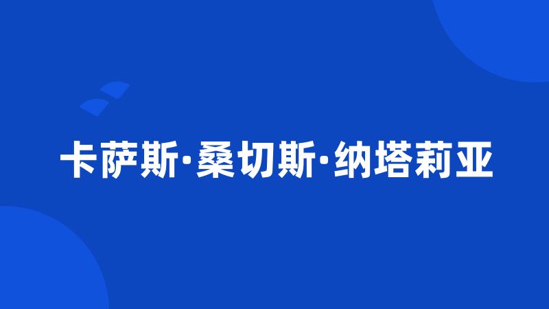 卡萨斯·桑切斯·纳塔莉亚