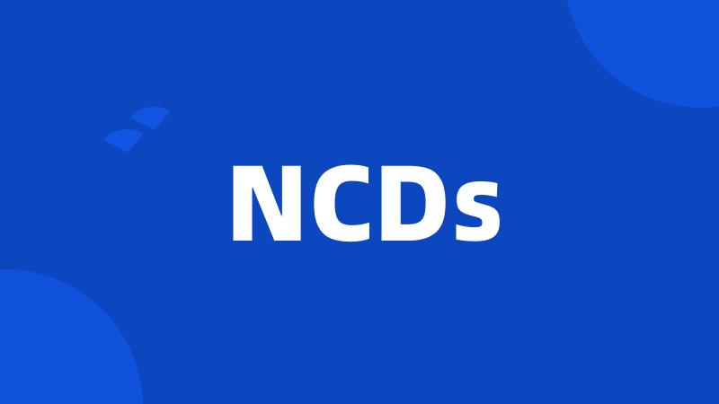 NCDs