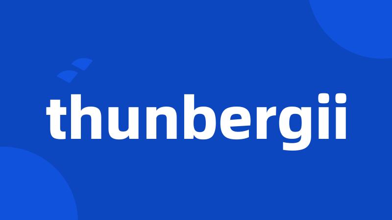 thunbergii