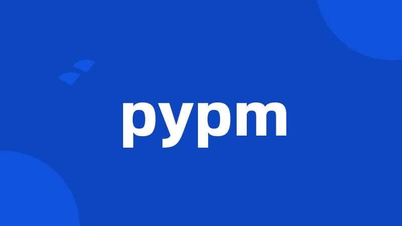 pypm