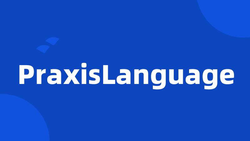 PraxisLanguage