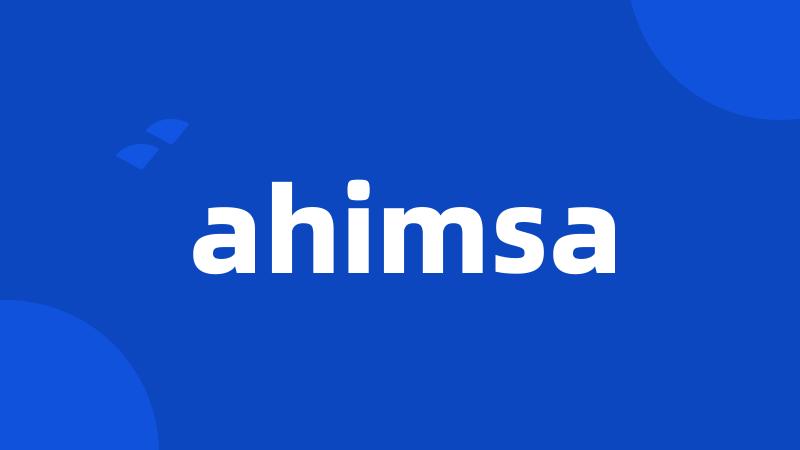 ahimsa