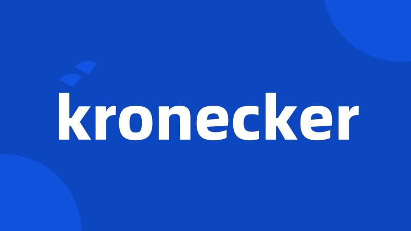 kronecker