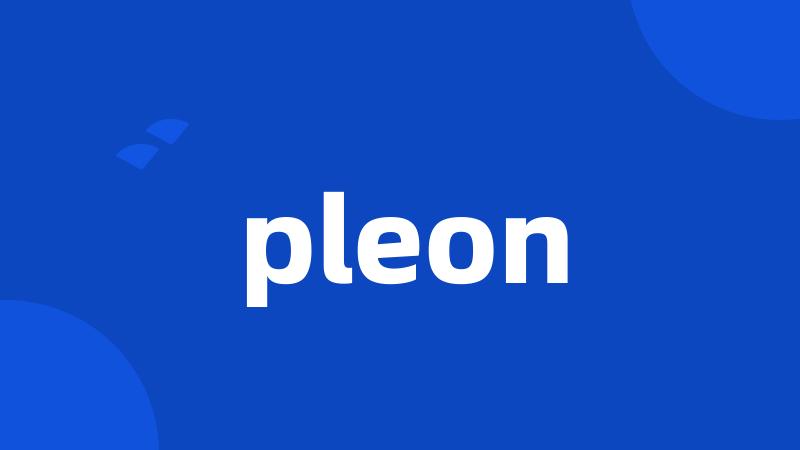 pleon