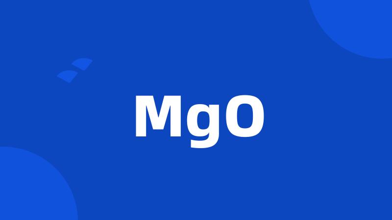 MgO