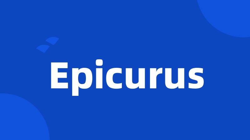 Epicurus