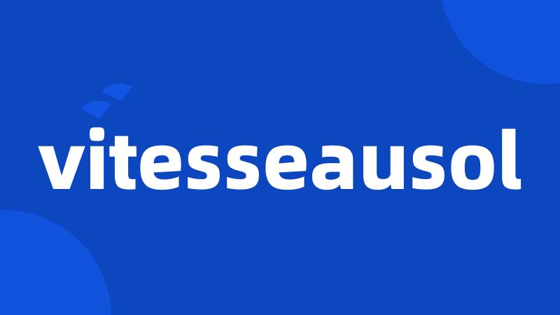 vitesseausol