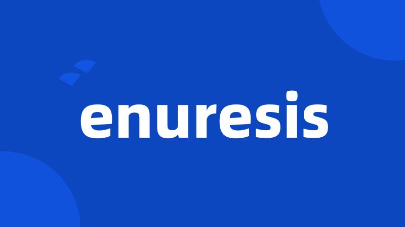 enuresis