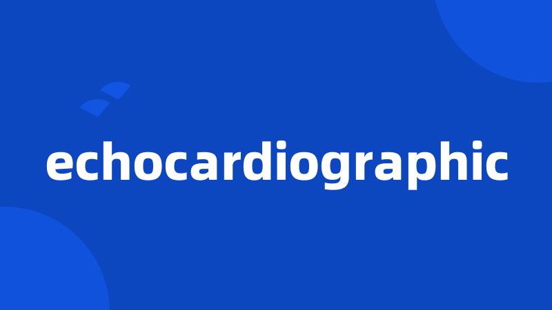 echocardiographic