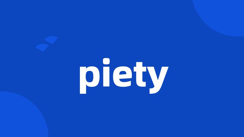 piety