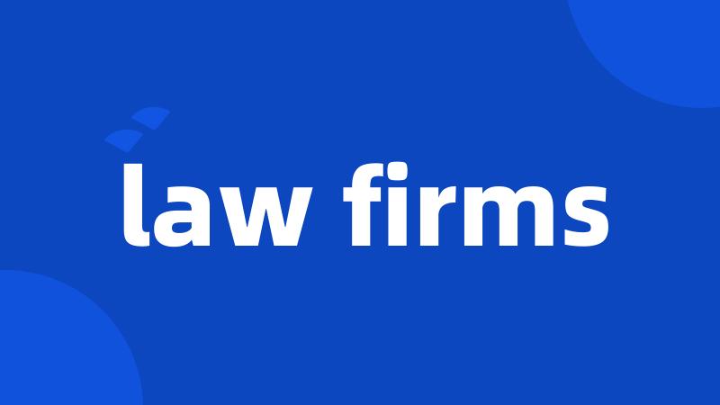 law firms