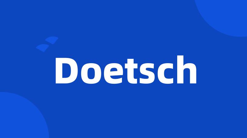 Doetsch