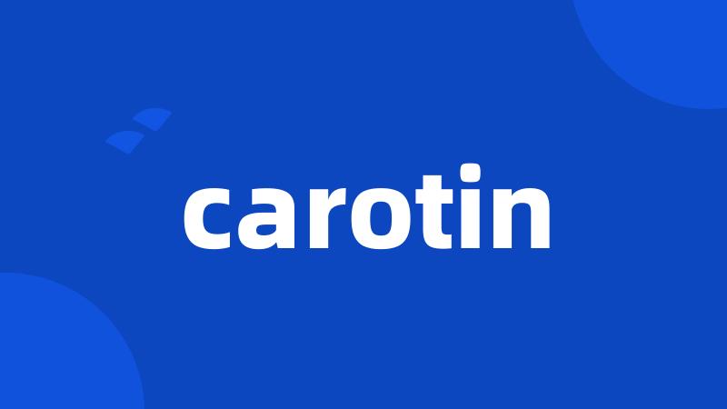 carotin