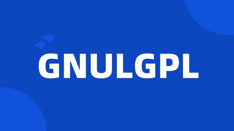 GNULGPL