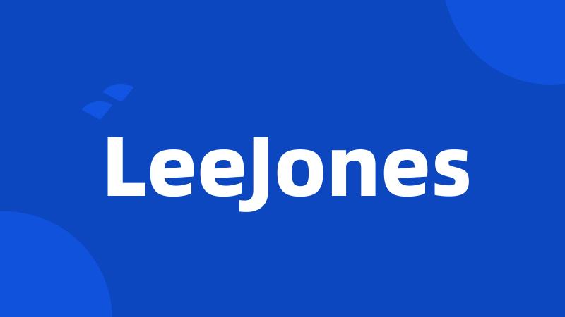 LeeJones