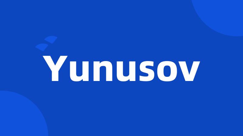 Yunusov