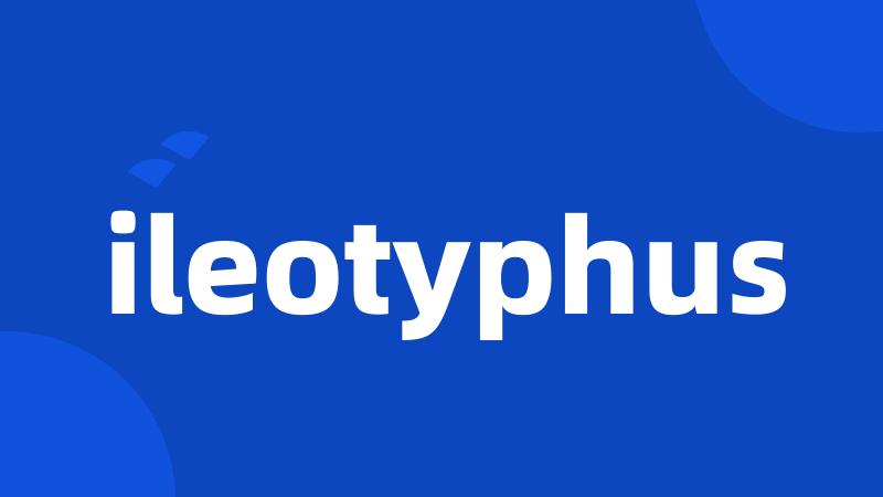 ileotyphus