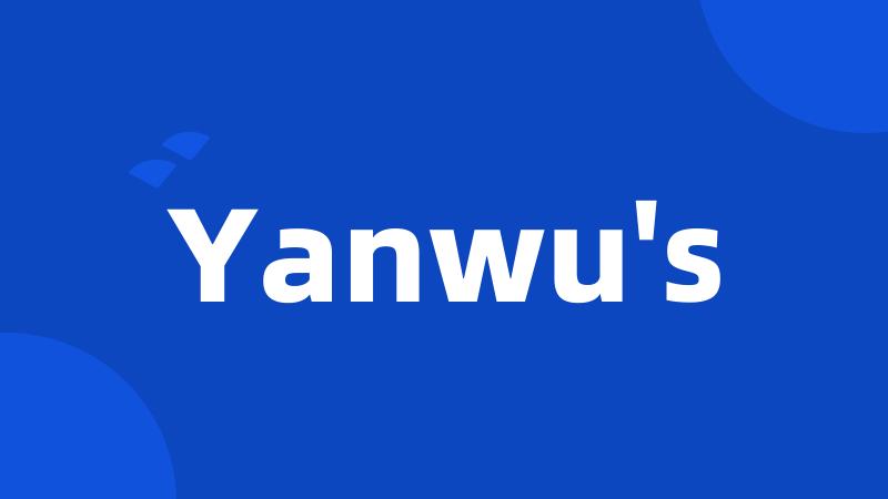 Yanwu's