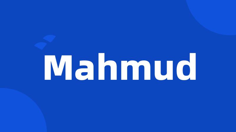 Mahmud