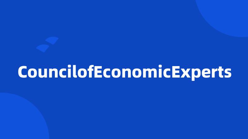 CouncilofEconomicExperts