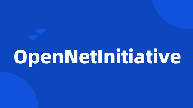 OpenNetInitiative