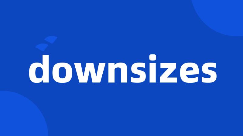 downsizes