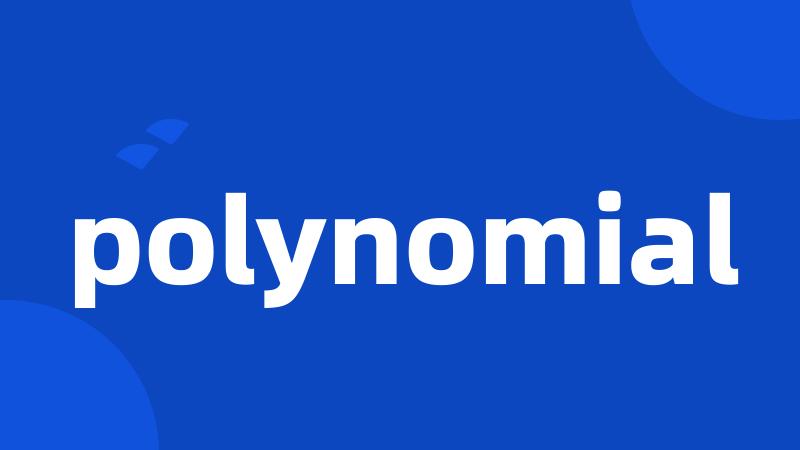 polynomial