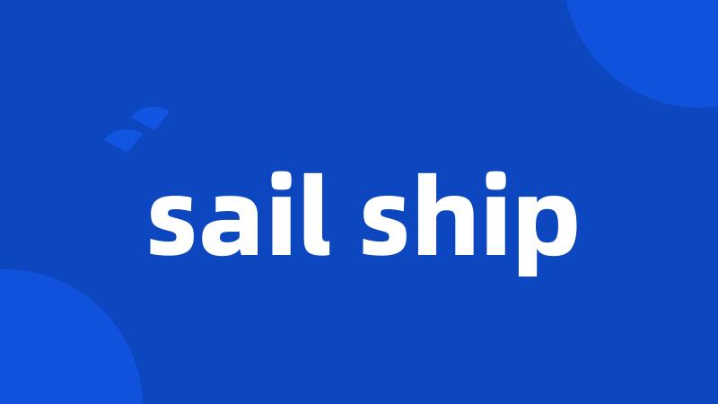 sail ship