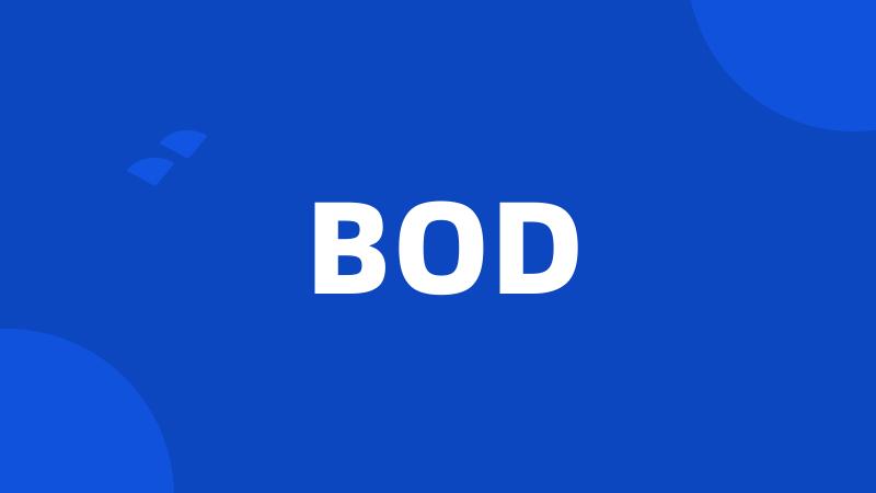 BOD