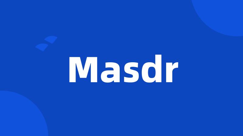 Masdr