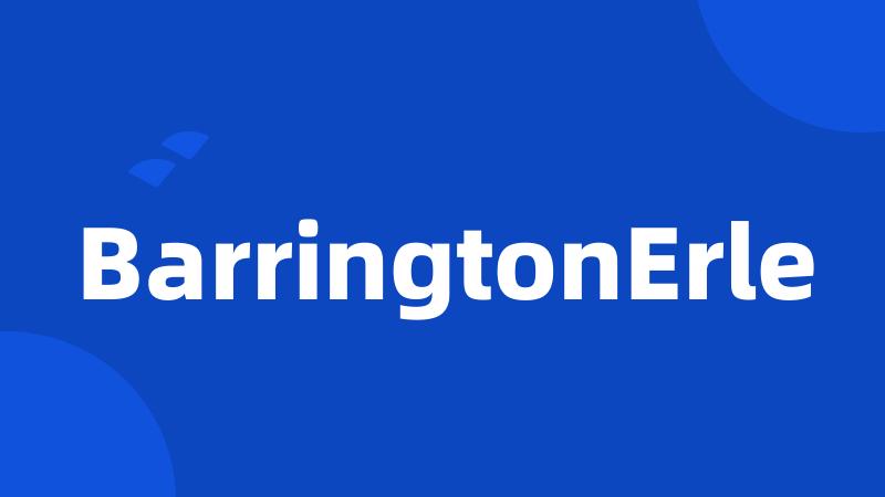 BarringtonErle