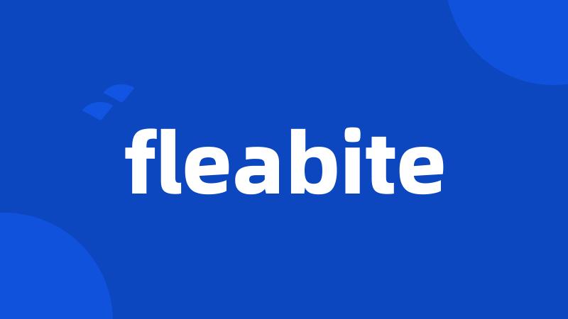 fleabite