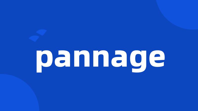 pannage