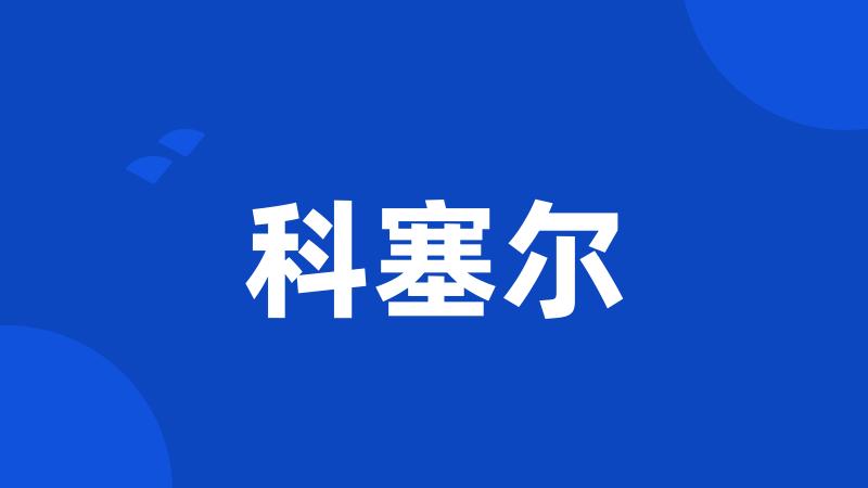 科塞尔