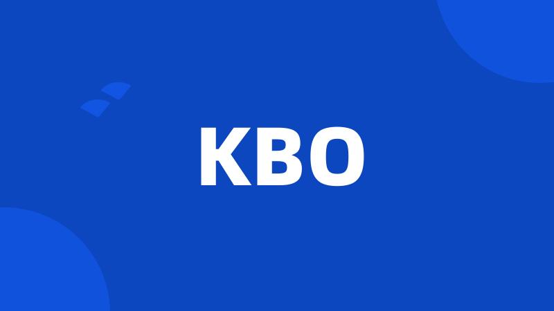 KBO