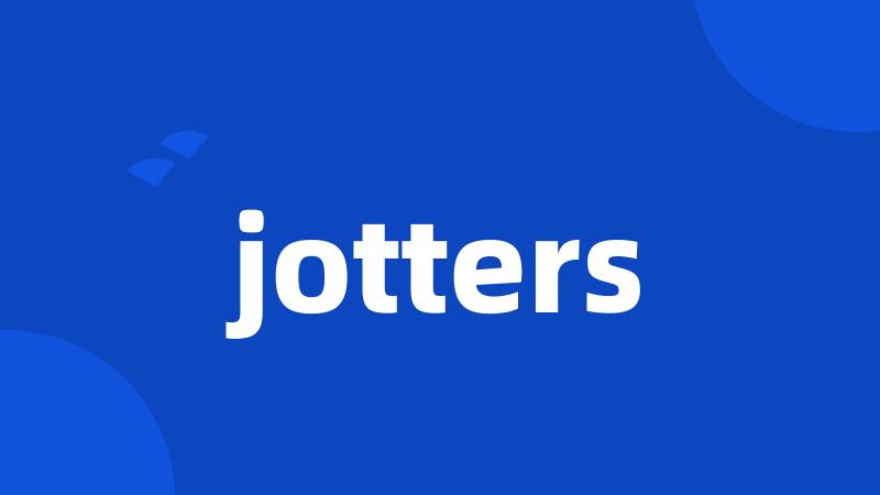 jotters