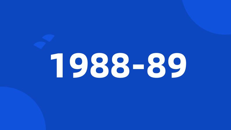 1988-89