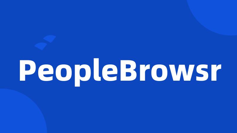 PeopleBrowsr