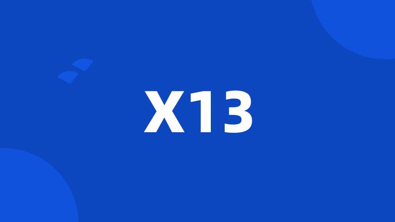 X13