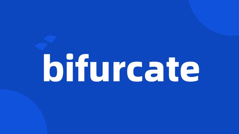 bifurcate