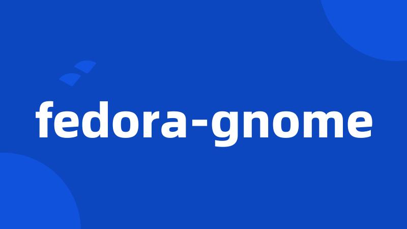 fedora-gnome