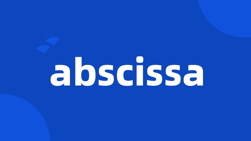 abscissa