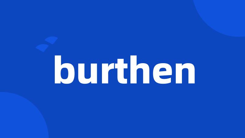 burthen