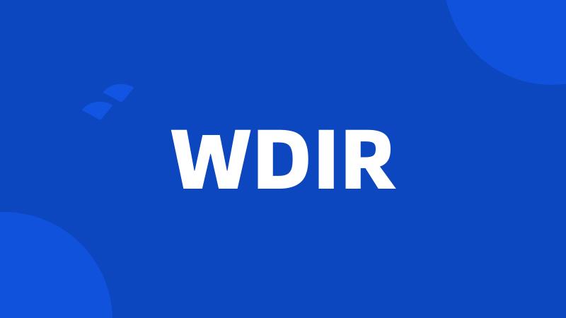 WDIR